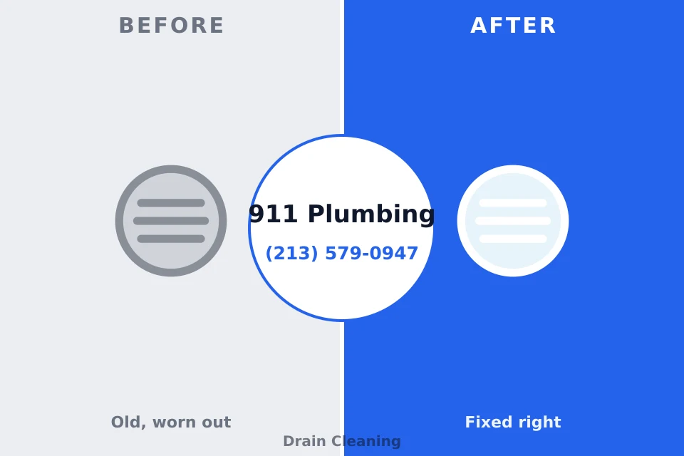Before and after: plumbing repair Byrnes Mill, MO
